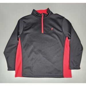 Payne Stewart Legacy Golf Pullover Mens Large.‎ Qt Zip Long Sleeve. Red & Black